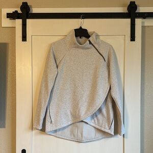 Athleta Light Gray Cowl Neck Sweater